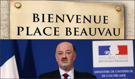 Image : livre « Bienvenue Place Beauvau » et Alain Bauer